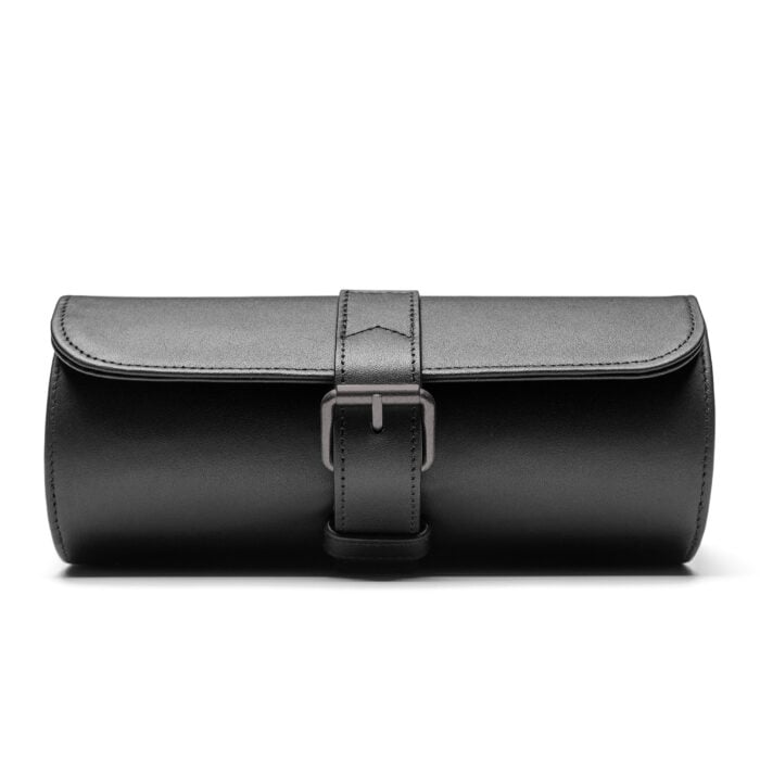 3 Watch Case- Black (Gun Metal Hardware)