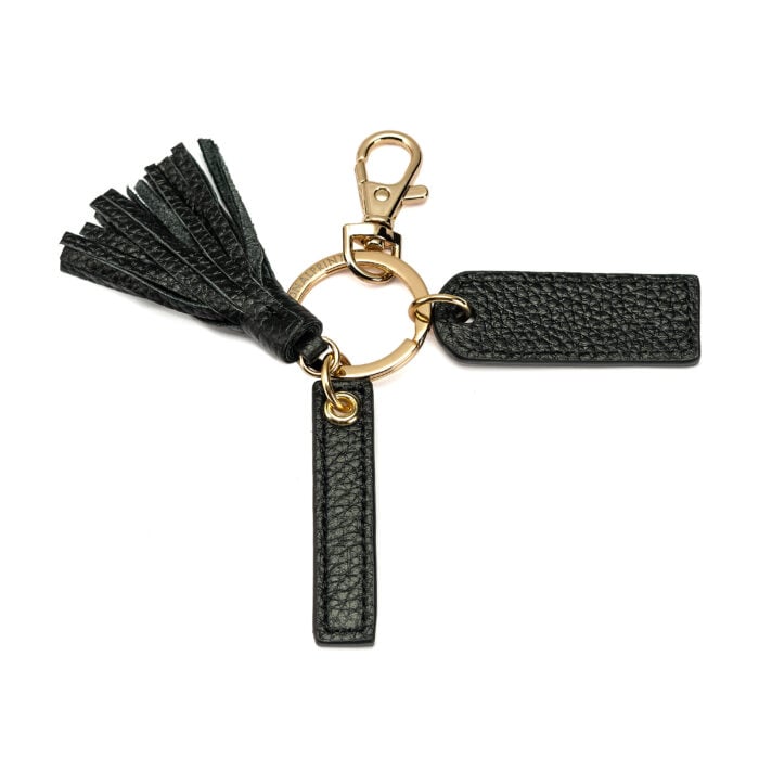 Letter I Keychain- Black