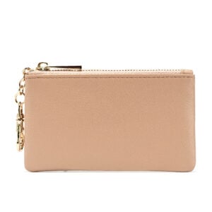 Leather Key Pouch- Nude