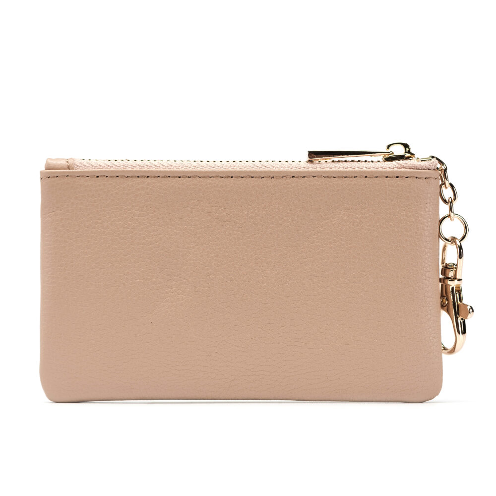 Leather Key Pouch Nude The Personal Print