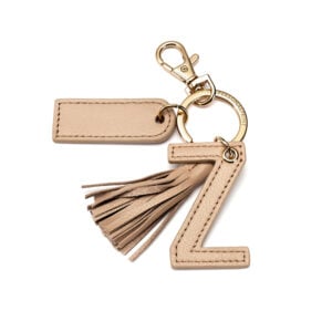 Letter Z Keychain- Nude