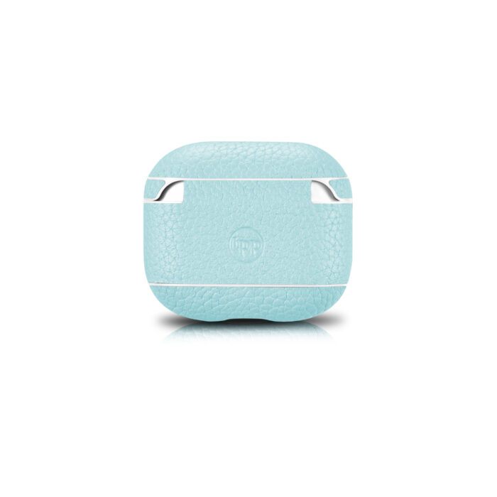 AirPods 3 (3rd Generation) Leather Case- Grain Aqua