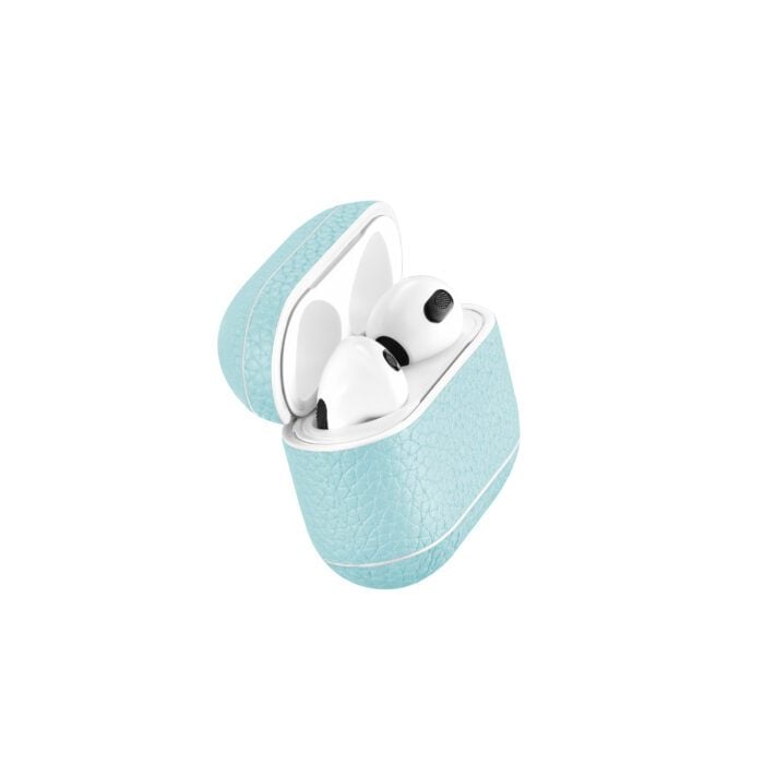 AirPods 3 (3rd Generation) Leather Case- Grain Aqua