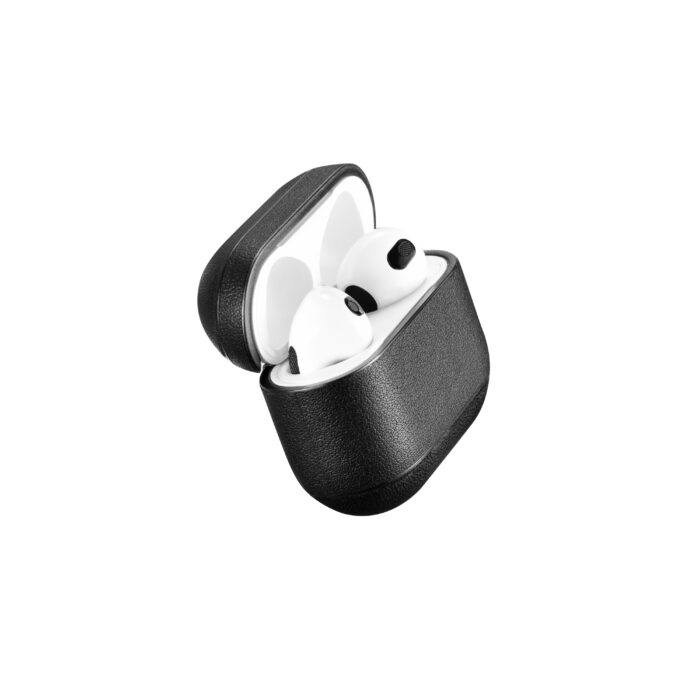 AirPods 3 (3rd Generation) Leather Case- Black