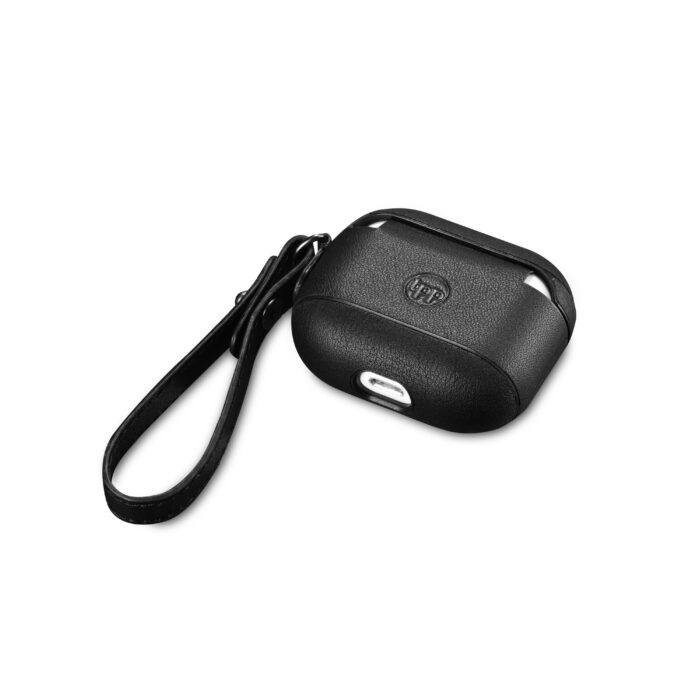 AirPods 3 (3rd Generation) Leather Case with Strap- Black