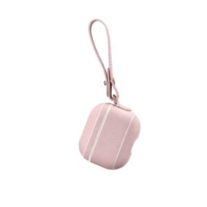 AirPods 3 (3rd Generation) Leather Case with Strap- Blush Nude