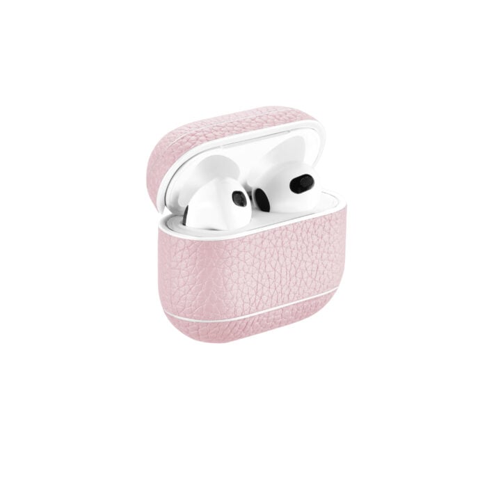 AirPods 3 (3rd Generation) Leather Case- Grain Pink