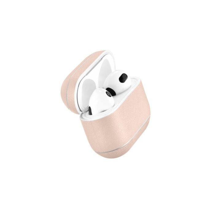 AirPods 3 (3rd Generation) Leather Case- Nude