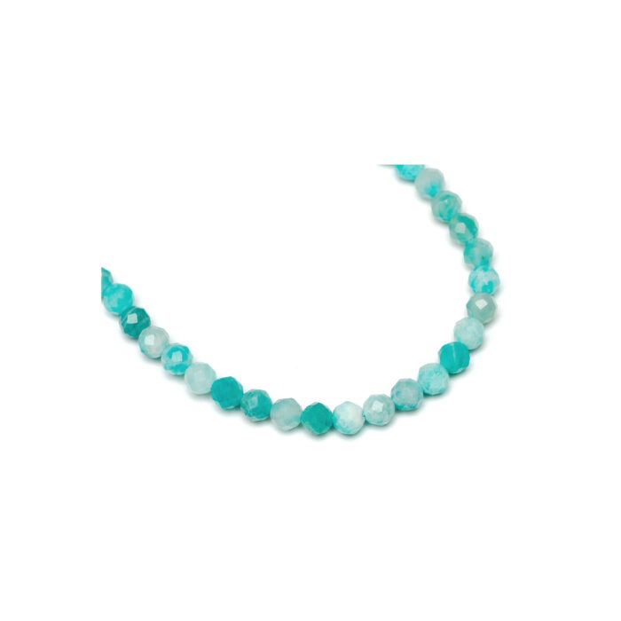 Crystal Beaded Phone Charm- Amazonite