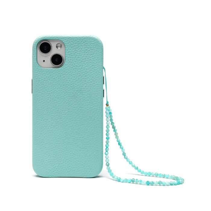 Crystal Beaded Phone Charm- Amazonite