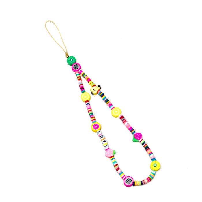 Beaded Phone Charm- Le Fruit