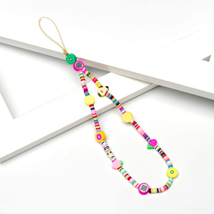 Beaded Phone Charm- Le Fruit