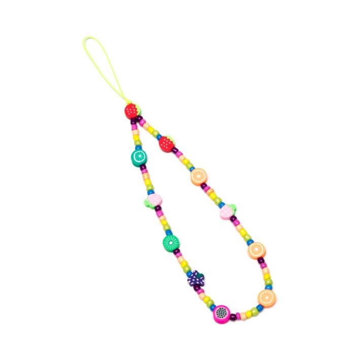 Beaded Phone Charm- Gateau Au Citron