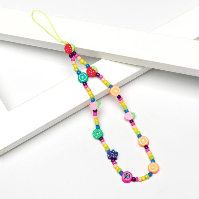 Beaded Phone Charm- Gateau Au Citron