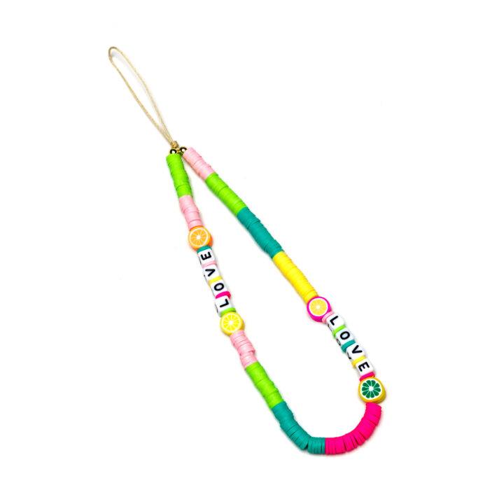 Beaded Phone Charm- Aigre Doux