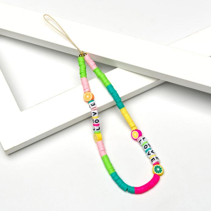 Beaded Phone Charm- Aigre Doux