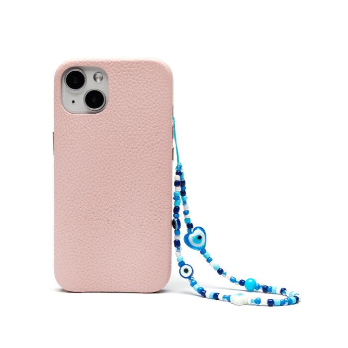 Beaded Phone Charm- Yeux Bleus