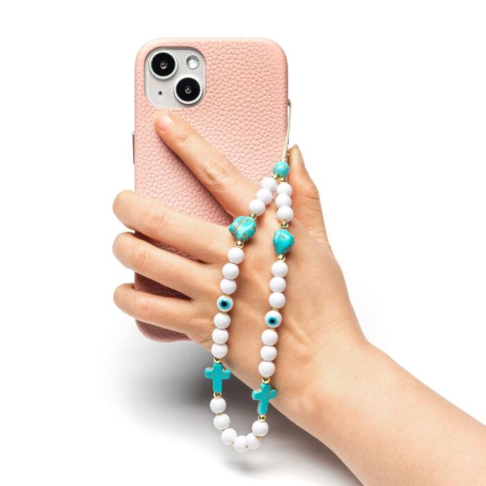 Beaded Phone Charm- Le Rosaire