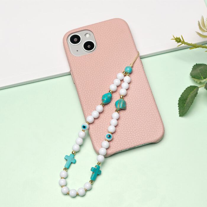 Beaded Phone Charm- Le Rosaire