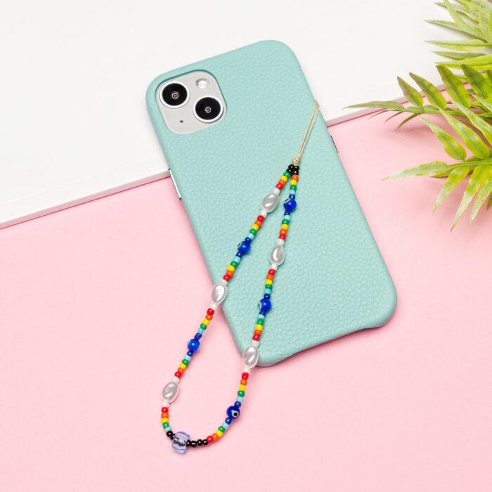 Beaded Phone Charm- Eau De Mer