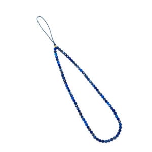 Crystal Beaded Phone Charm- Lapis Lazuli