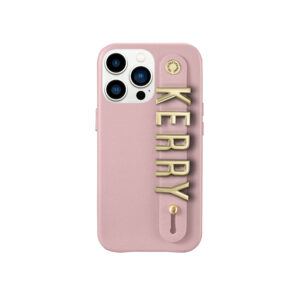 iPhone 13 Pro Letter Strap Case- Blush Nude