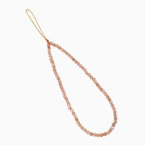 Crystal Beaded Phone Charm- Sunstone