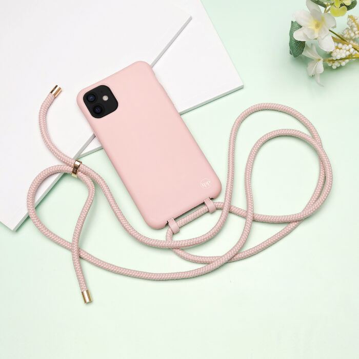 iPhone 11 Cross Body Phone Case - Blush Nude