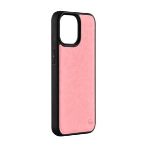 iPhone 13 Pro Saffiano Leather Case - Coral