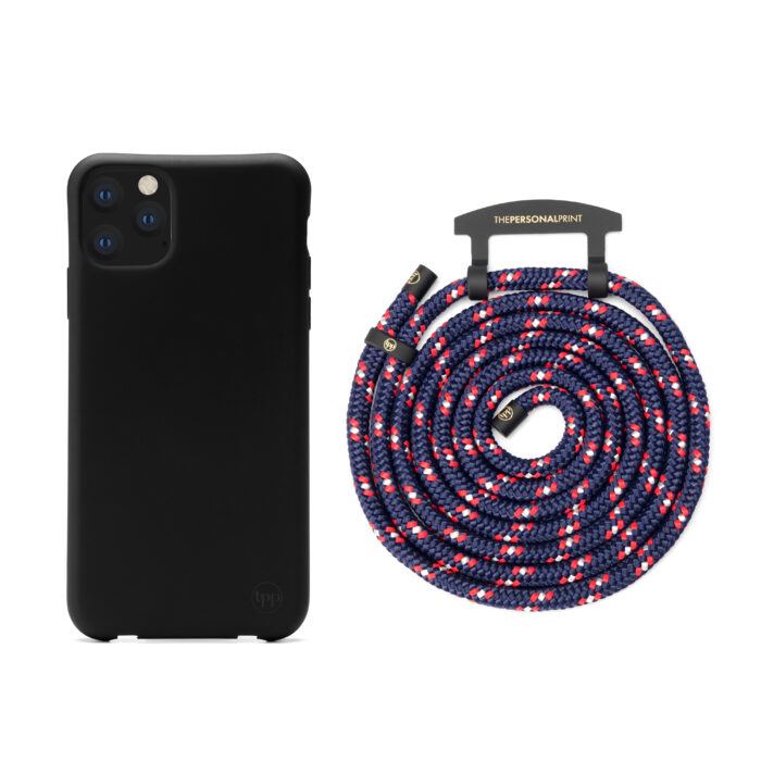 Cross Body Phone Strap (CORD)- Blue/Red