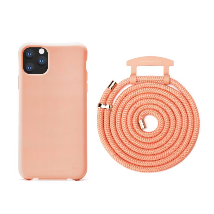 Cross Body Phone Strap (CORD)- Peach