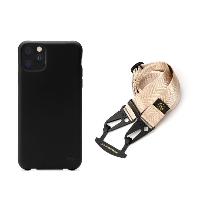 Cross Body Phone Strap (NYLON)- Gold