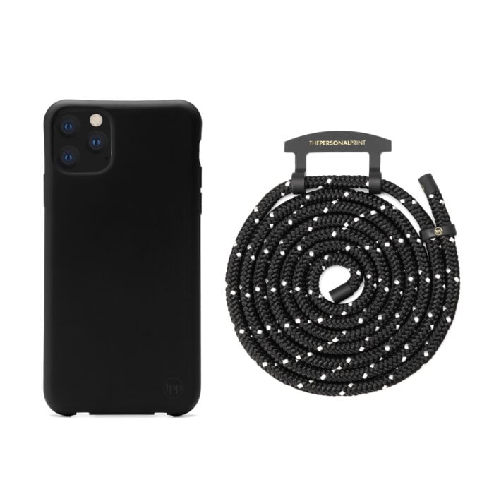 Cross Body Phone Strap (CORD)- Black/White