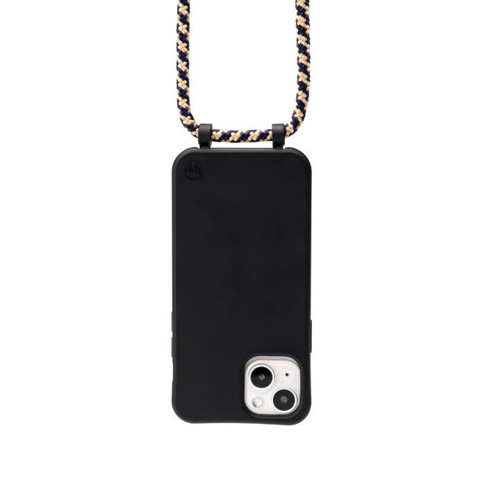 Cross Body Phone Strap (CORD)- Gold/Blue