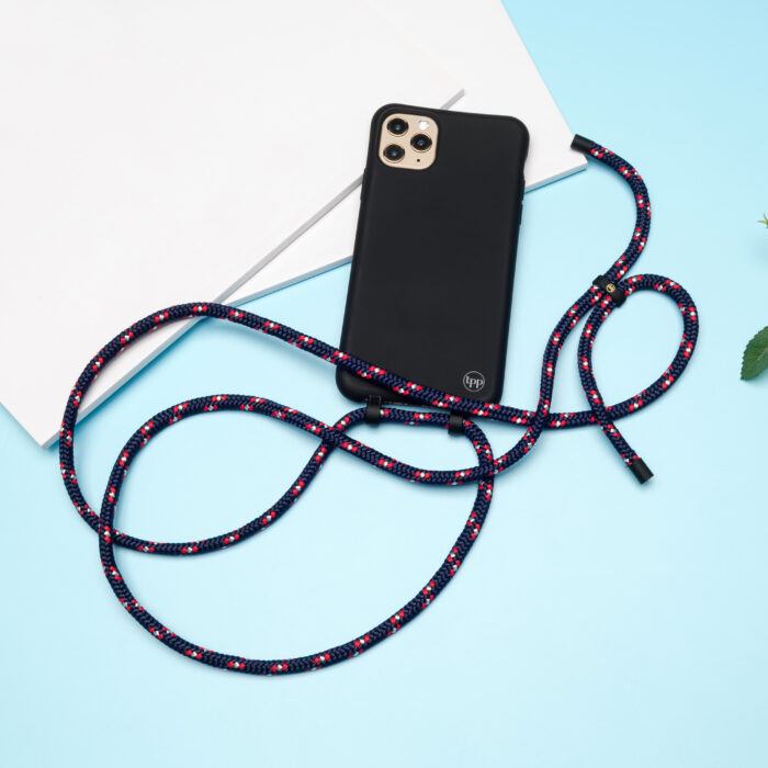 Cross Body Phone Strap (CORD)- Blue/Red