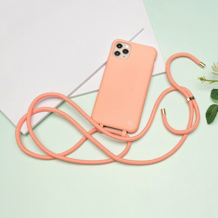 Cross Body Phone Strap (CORD)- Peach