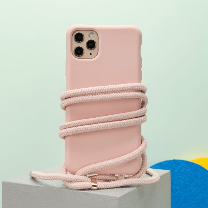 Cross Body Phone Strap (CORD)- Blush Nude