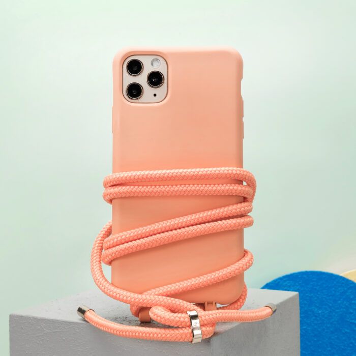 Cross Body Phone Strap (CORD)- Peach