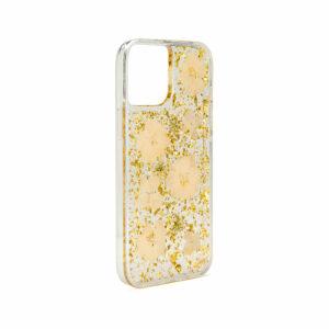 iPhone 12 mini Floral Case - Gold