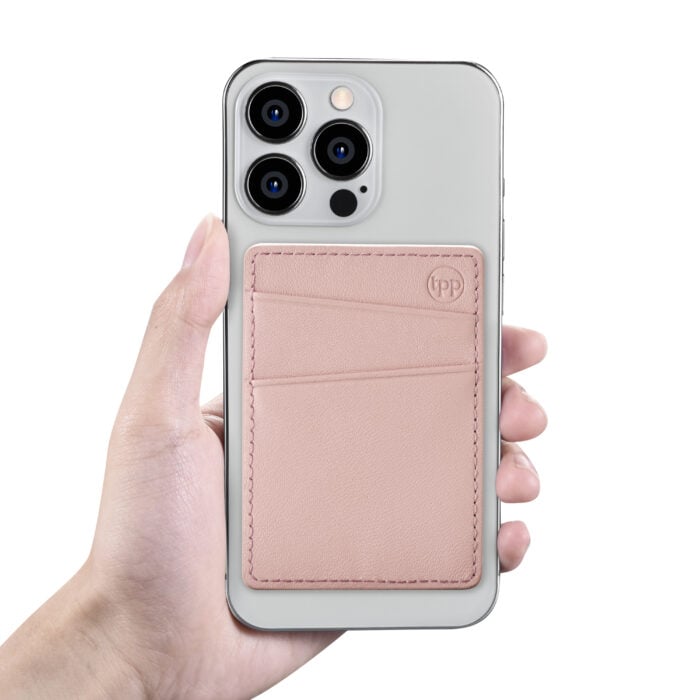 Slim Card Pocket Sleeve with MagSafe- Blush Nude