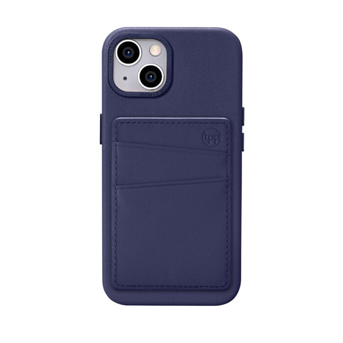 Slim Card Pocket Sleeve with MagSafe- Navy Blue