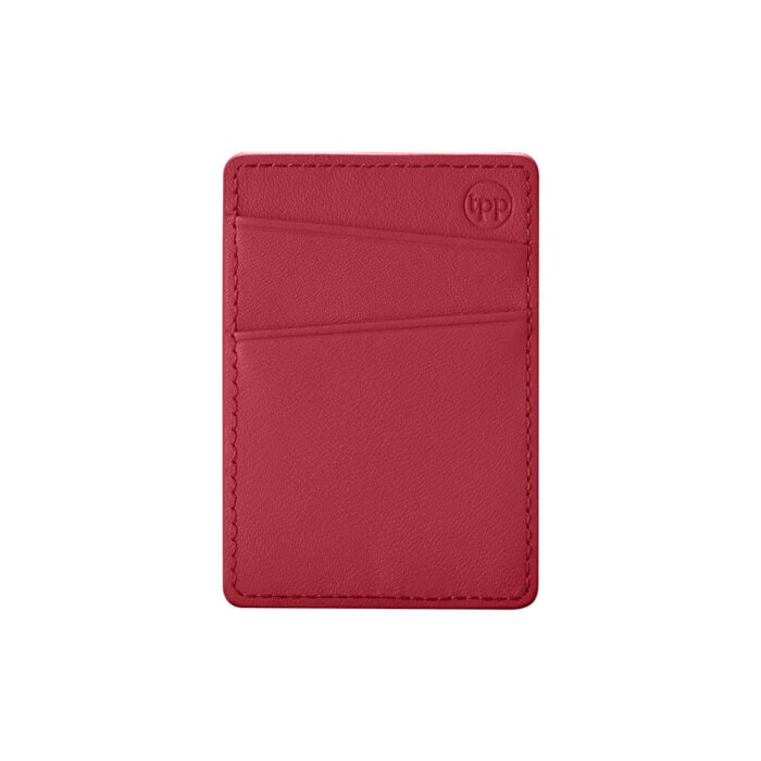 Slim Card Pocket Sleeve with MagSafe- Red