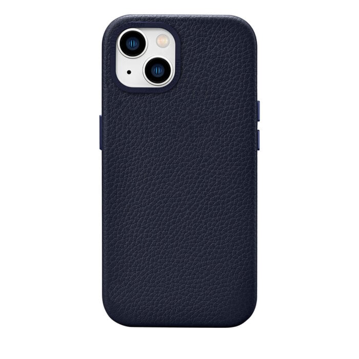 iPhone 15 Plus Full Wrap Case with MagSafe- Grain Navy Blue