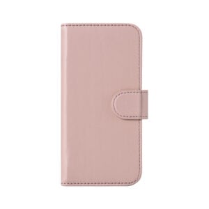 iPhone 14 Plus Leather Wallet Case- Blush Nude