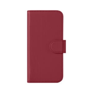 iPhone 14 Pro Leather Wallet Case- Red