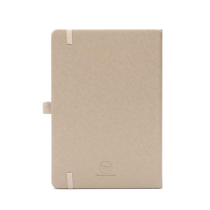 Leather Notebook- Taupe