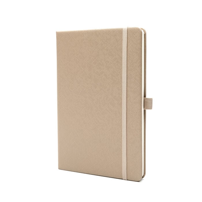 Leather Notebook- Taupe