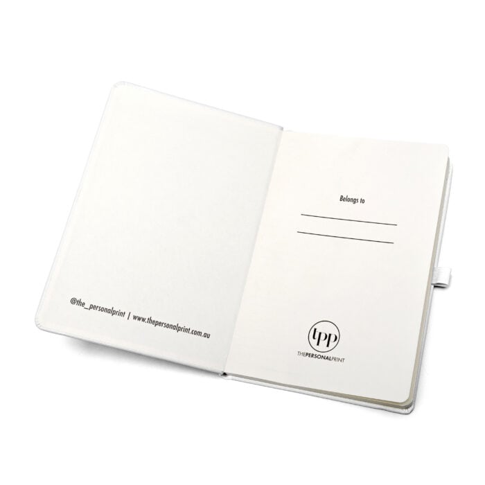 Leather Notebook- White