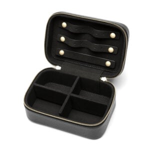 Top Handle Jewellery Box- Black