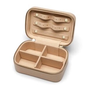 Top Handle Jewellery Box- Nude